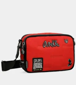 Best Sale Anekke Bandolera Rectangular Roja Nature Colors