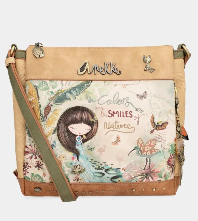 Hot Anekke Bandolera Triple Compartimento Amazonia