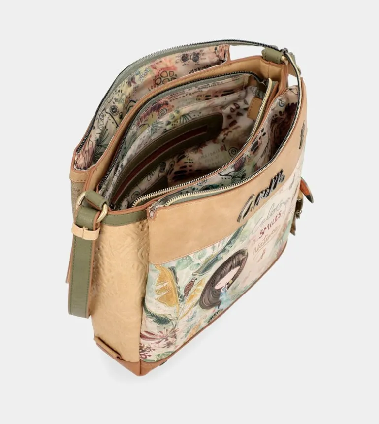 Hot Anekke Bandolera Triple Compartimento Amazonia