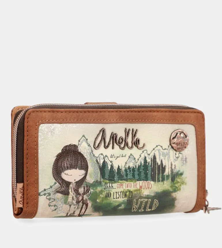 Cheap Anekke Billetero Grande Estampado The Forest