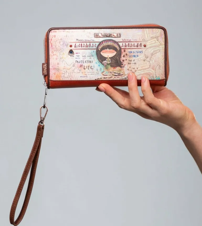 Discount Anekke Billetero Grande Estampado Rfid Menire