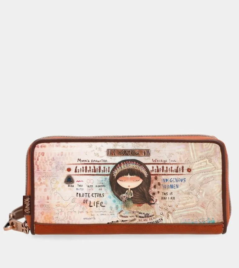 Discount Anekke Billetero Grande Estampado Rfid Menire