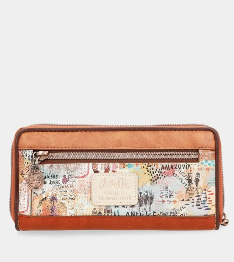 Discount Anekke Billetero Grande Estampado Rfid Menire
