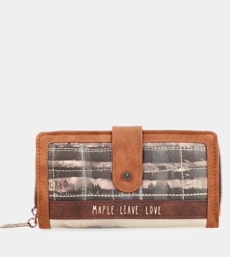 Cheap Anekke Billetero Grande Estampado The Forest