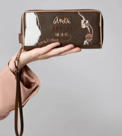 Shop Anekke Billetero Grande Marron Rfid Nature Shodo