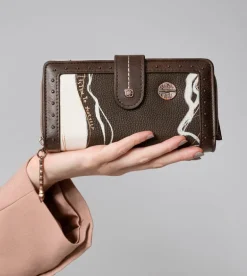 Best Sale Anekke Billetero Grande Marron Rfid Nature Shodo