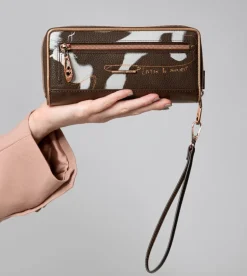 Shop Anekke Billetero Grande Marron Rfid Nature Shodo