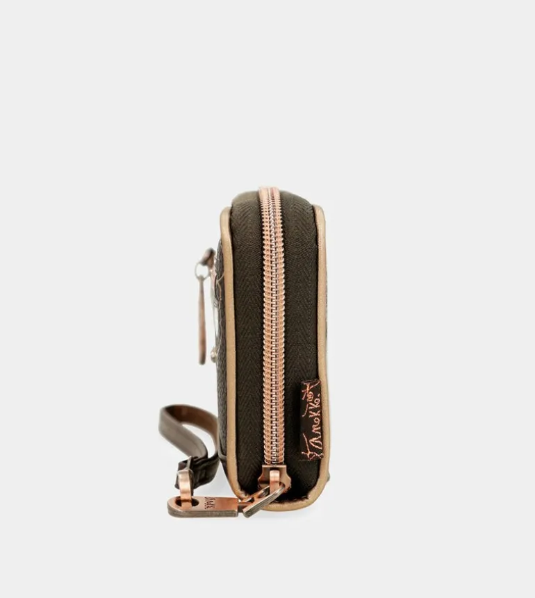 Shop Anekke Billetero Grande Marron Rfid Nature Shodo