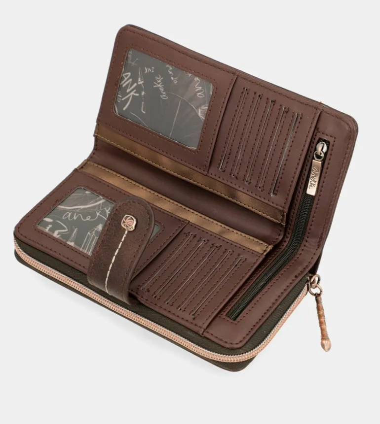 Best Sale Anekke Billetero Grande Marron Rfid Nature Shodo