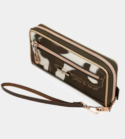 Shop Anekke Billetero Grande Marron Rfid Nature Shodo