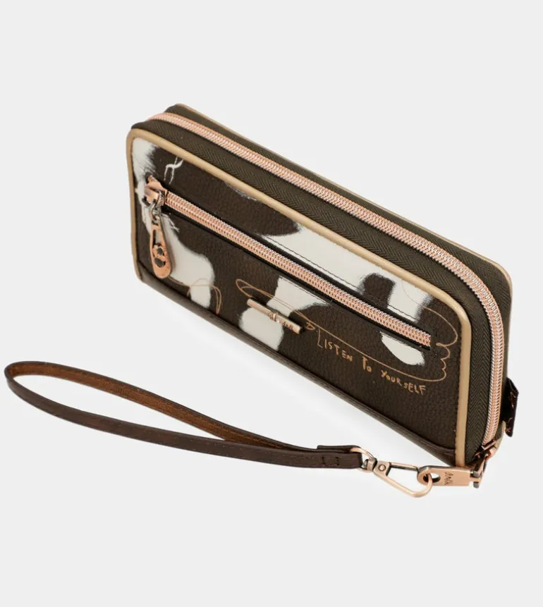 Shop Anekke Billetero Grande Marron Rfid Nature Shodo