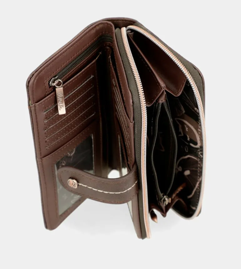 Best Sale Anekke Billetero Grande Marron Rfid Nature Shodo