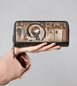 Sale Anekke Billetero Grande Negro Rfid Shoen
