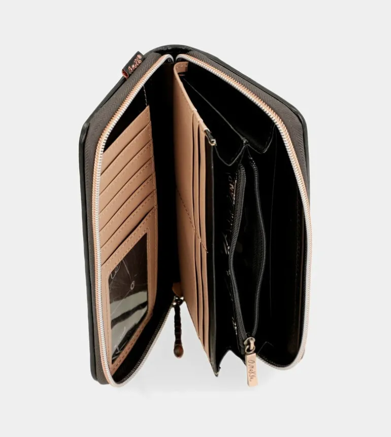 Sale Anekke Billetero Grande Negro Rfid Shoen
