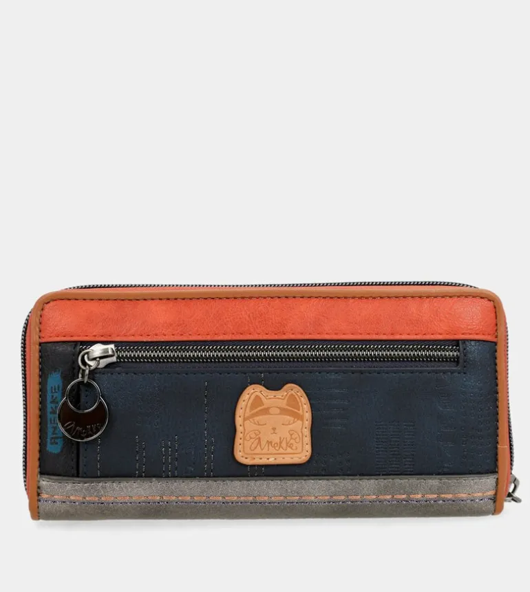 Sale Anekke Billetero Grande Rfid Estampado Contemporary