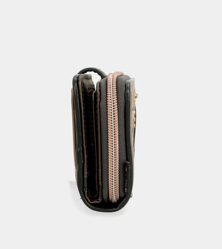 Best Sale Anekke Billetero Mediano Negro Rfid Shoen