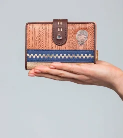 New Anekke Billetero Mediano Rfid Estampado Etnico Tribe