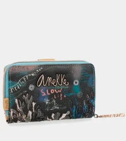 Outlet Anekke Billetero Monedero Negro Coral