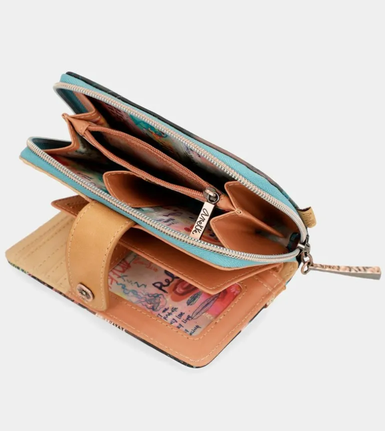 Outlet Anekke Billetero Monedero Negro Coral