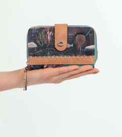 Outlet Anekke Billetero Monedero Negro Coral