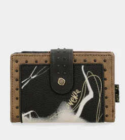 Online Anekke Billetero Negro Flexible Rfid Nature Shodo