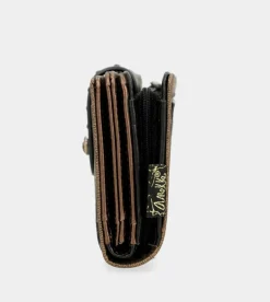Online Anekke Billetero Negro Flexible Rfid Nature Shodo