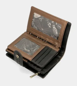 Online Anekke Billetero Negro Flexible Rfid Nature Shodo