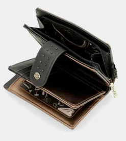 Online Anekke Billetero Negro Flexible Rfid Nature Shodo