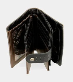 Online Anekke Billetero Negro Flexible Rfid Nature Shodo