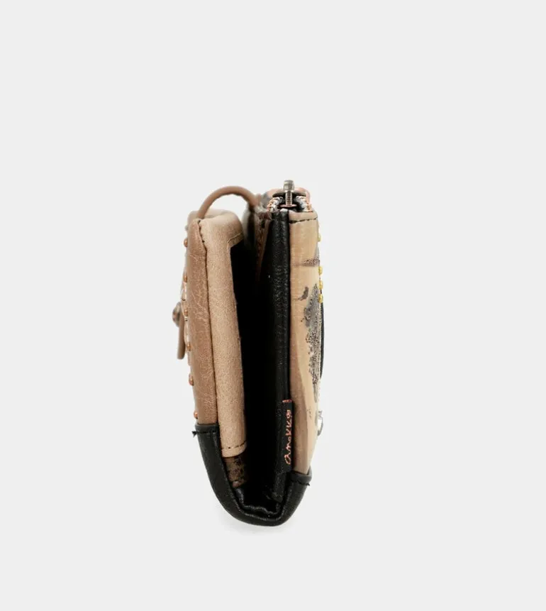 Outlet Anekke Billetero Negro Grande Flexible Rfid Shoen