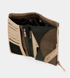 Outlet Anekke Billetero Negro Grande Flexible Rfid Shoen