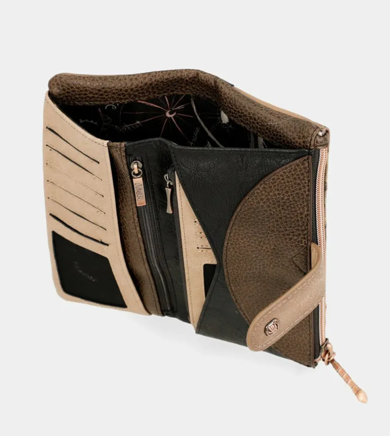 Outlet Anekke Billetero Negro Grande Flexible Rfid Shoen