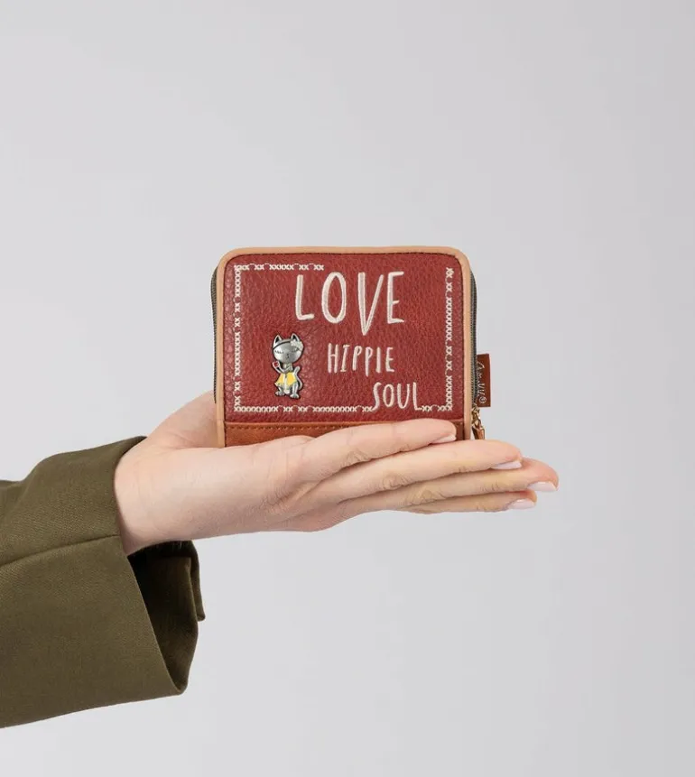 Best Anekke Billetero Rfid Peace & Love Camel