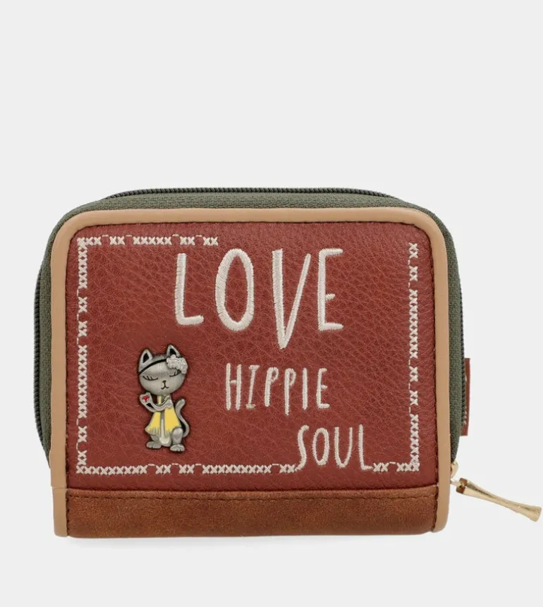 Best Anekke Billetero Rfid Peace & Love Camel