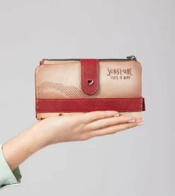 Best Sale Anekke Billetero Rfid Flexible Peace & Love Camel