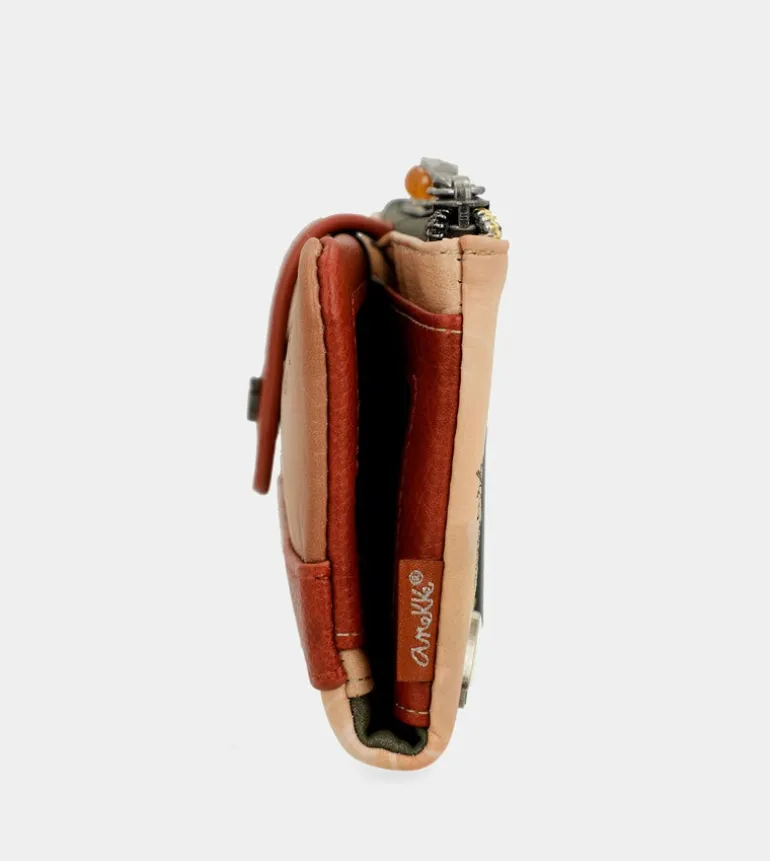 Best Sale Anekke Billetero Rfid Flexible Peace & Love Camel