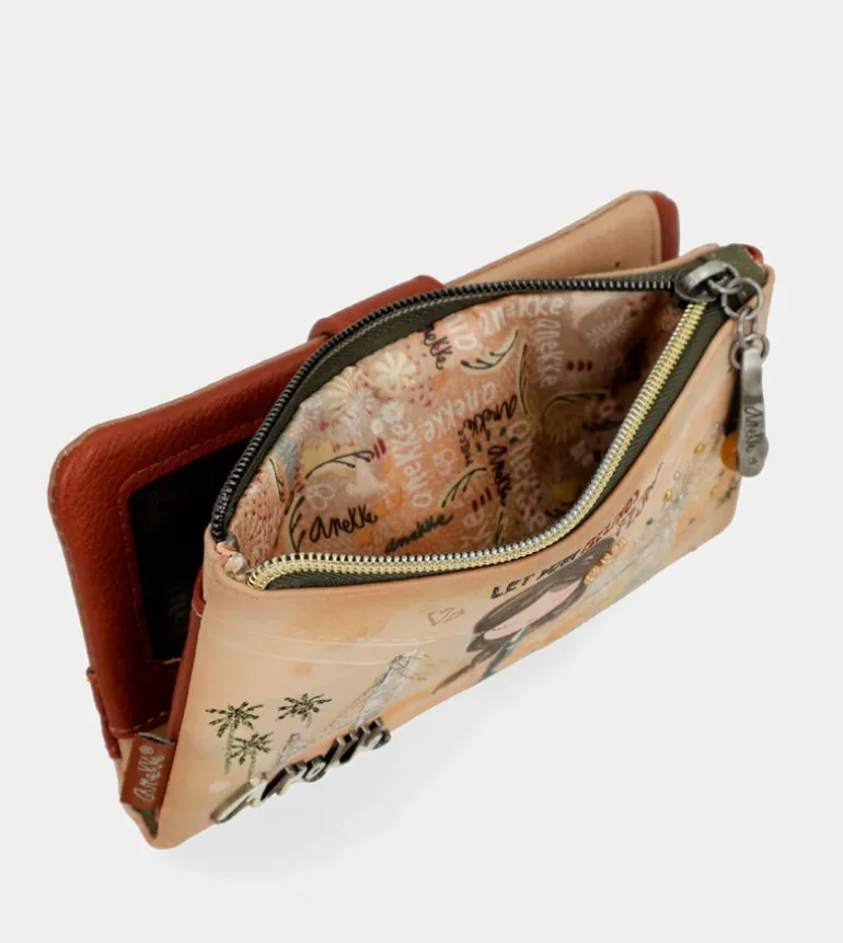 Best Sale Anekke Billetero Rfid Flexible Peace & Love Camel
