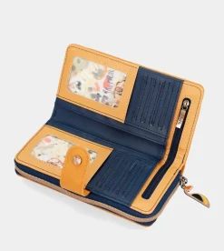 Cheap Anekke Billetero Rfid Grande Azul Marino Nature Pachamama