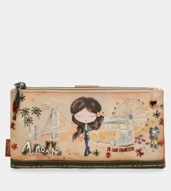 Cheap Anekke Billetero Rfid Grande Peace & Love Camel