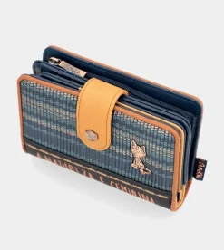 Outlet Anekke Billetero Rfid Mediano Azul Marino Nature Pachamama