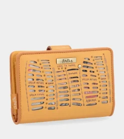 Cheap Anekke Billetero Rfid Mediano Ocre Nature Pachamama