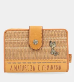 Cheap Anekke Billetero Rfid Mediano Ocre Nature Pachamama