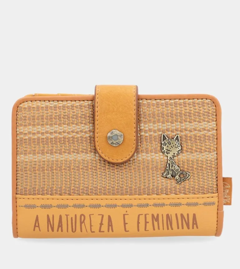 Cheap Anekke Billetero Rfid Mediano Ocre Nature Pachamama