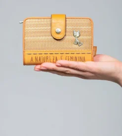 Cheap Anekke Billetero Rfid Mediano Ocre Nature Pachamama