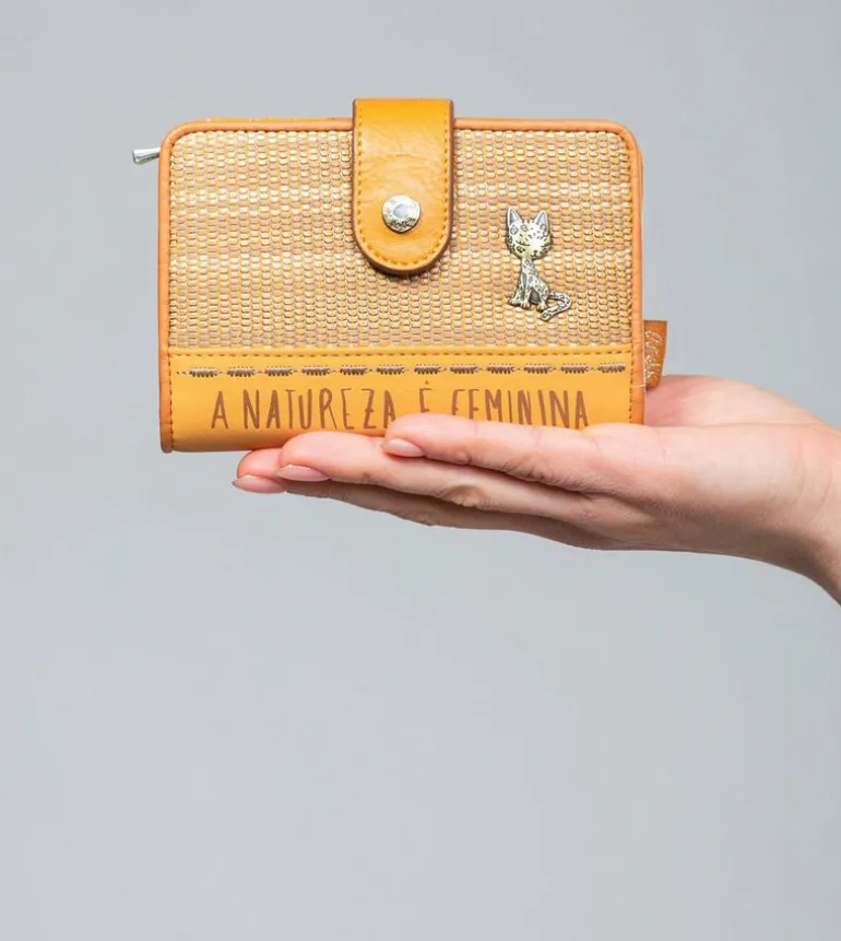 Cheap Anekke Billetero Rfid Mediano Ocre Nature Pachamama
