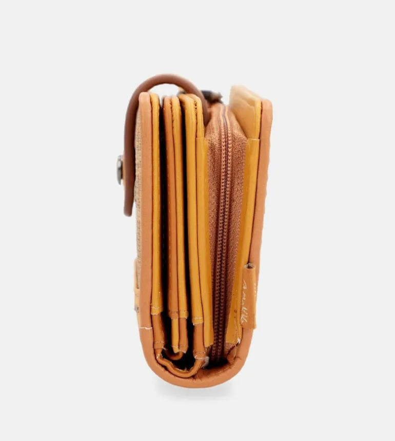 Cheap Anekke Billetero Rfid Mediano Ocre Nature Pachamama