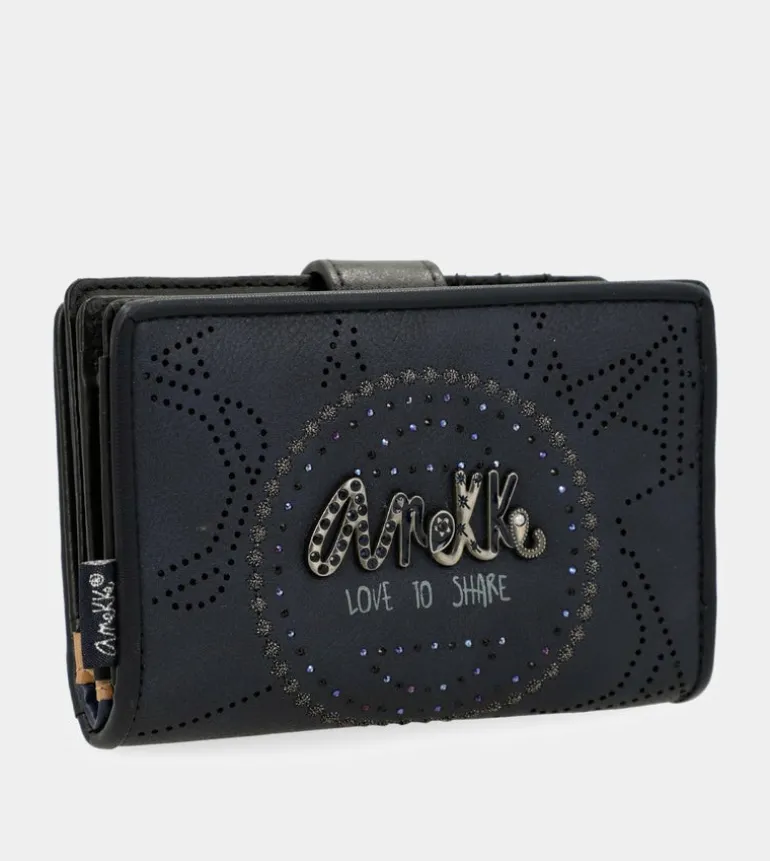 Discount Anekke Billetero Rfid Pequeno Azul Marino Studio