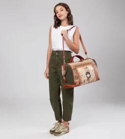 Best Sale Anekke Bolsa De Viaje Peace & Love Camel