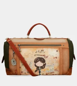 Best Sale Anekke Bolsa De Viaje Peace & Love Camel
