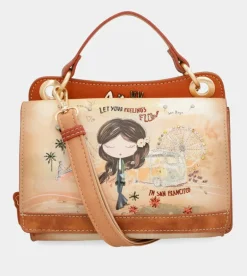 Best Sale Anekke Bolsito Peace & Love Camel
